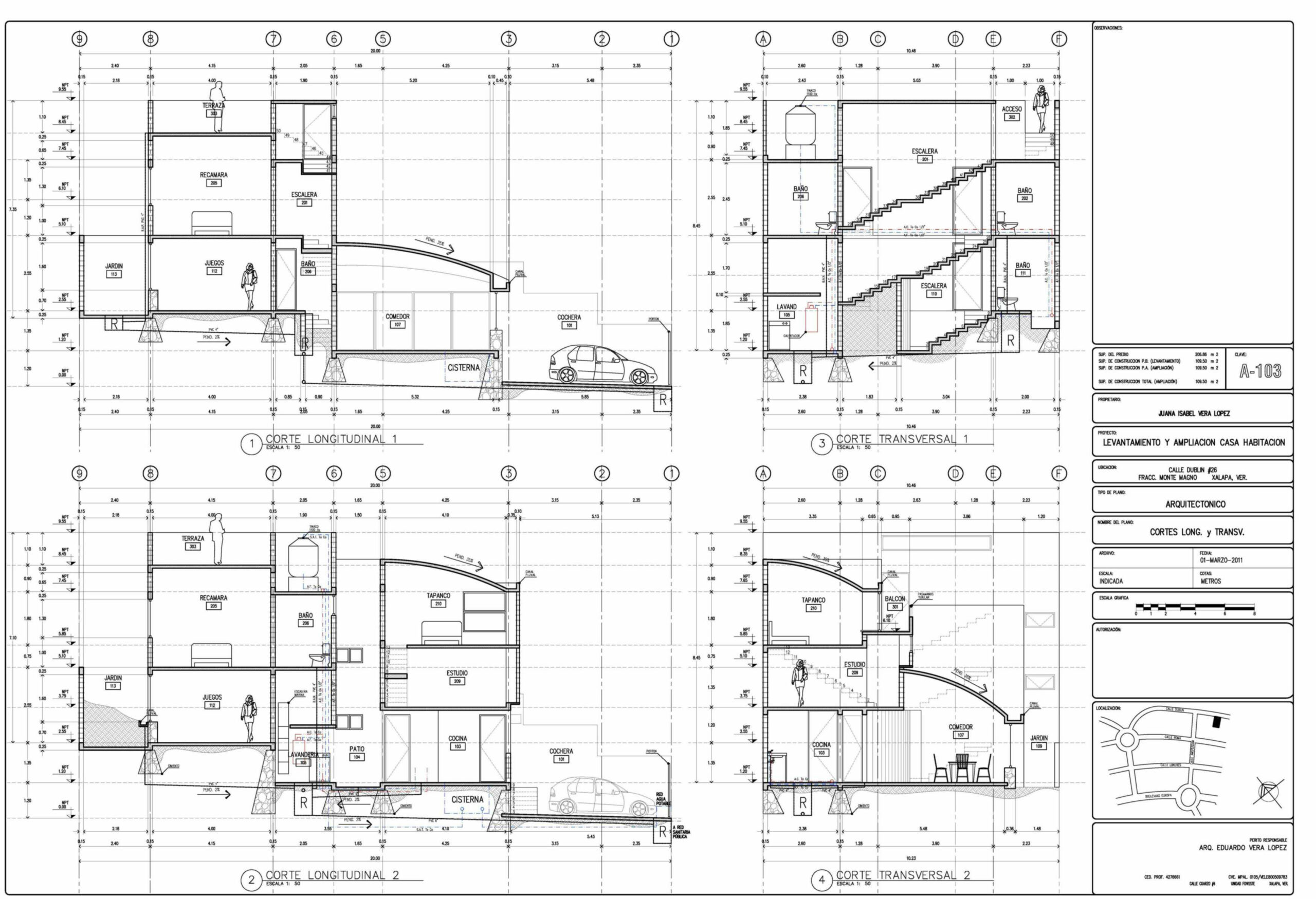 Plano de Cortes Arquitectónicos Guía para Diseñar y Construir con