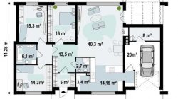 De 2750 a 3000 pies cuadrados, 1 piso, 3 habitaciones, 2 baños, garaje para 3 autos