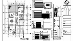 Descarga plano arquitectónico para casa habitación