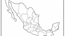 El  Core  Key en Mapa De La Republica Mexicana Sin Nombres Descubierto