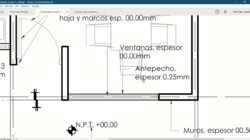 Grosor de líneas en planos arquitectónicos con Autocad