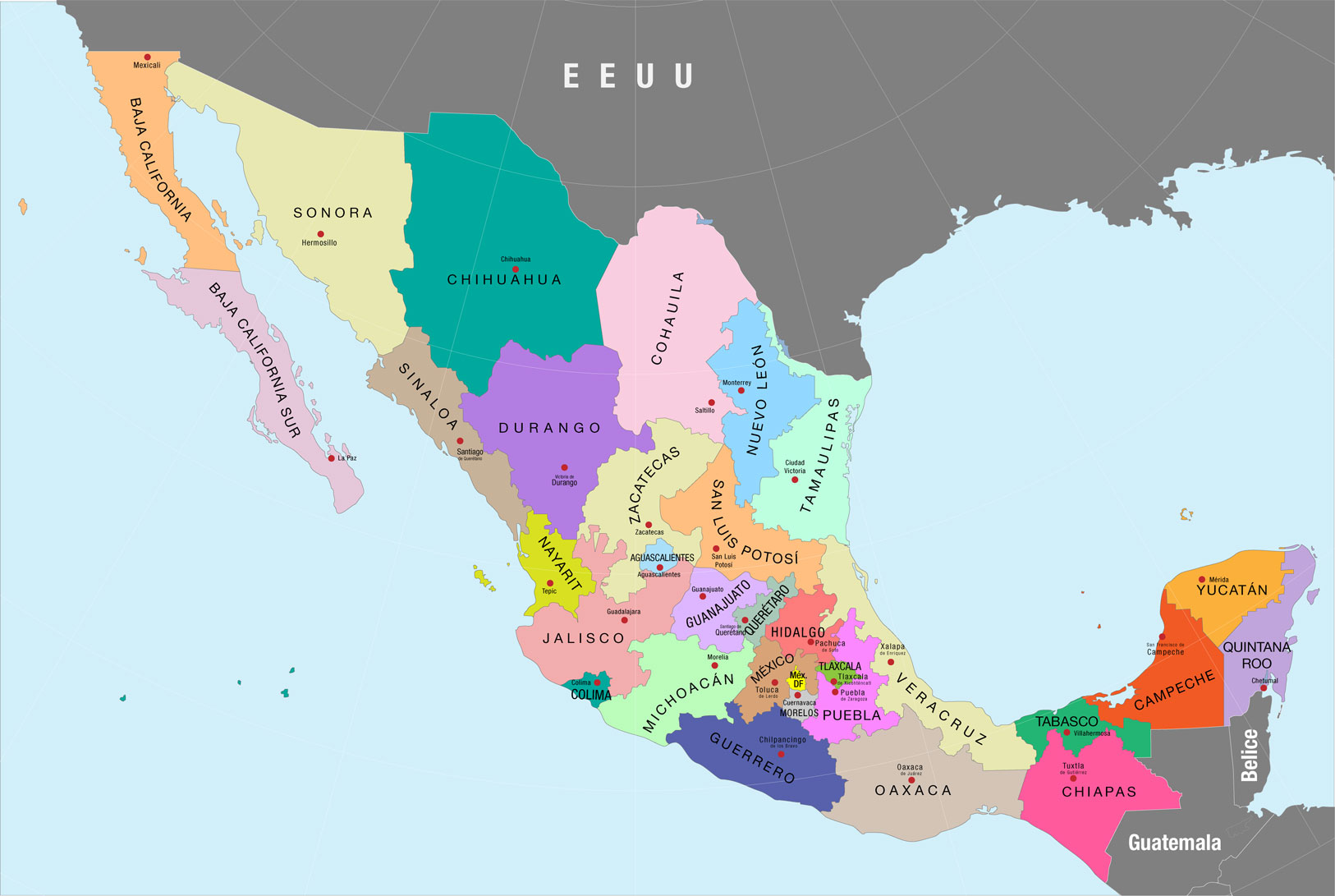 Lo Que Todo El Mundo Debe Saber Acerca De Mapa De La Republica Mexicana Con Division Politica