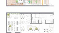 Plano arquitectónico de bar: diseño y distribución perfecta