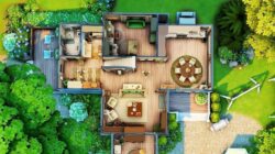 Plano de planta de Los Sims 4 en Pinterest