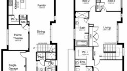 Planos arquitectónicos de casas de 2 plantas: Diseños funcionales y con estilo