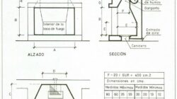 Planos arquitectónicos de chimeneas: Diseños y medidas precisas