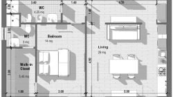 Planos arquitectónicos de departamentos pequeños: Maximizando el espacio habitable.