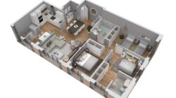 Planos de casas 3d, vistas de planos de casas de 360 ​​grados