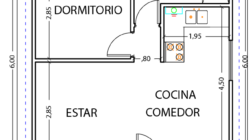 Planos De Casas De 1 Dormitorio, Planos De Planta