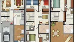 Planos de casas de 3 pisos