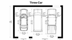 Planos de garaje para 4 coches