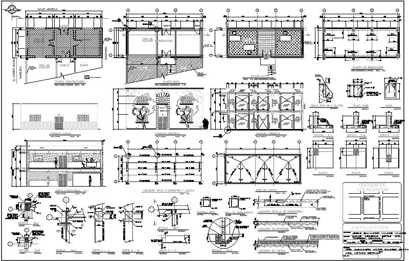 Planos Estructurales Y Arquitectónicos De Edificio: Diseño Preciso ...