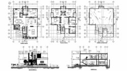 Todo lo que necesitas saber sobre planos arquitectónicos de casas de dos pisos en Autocad.